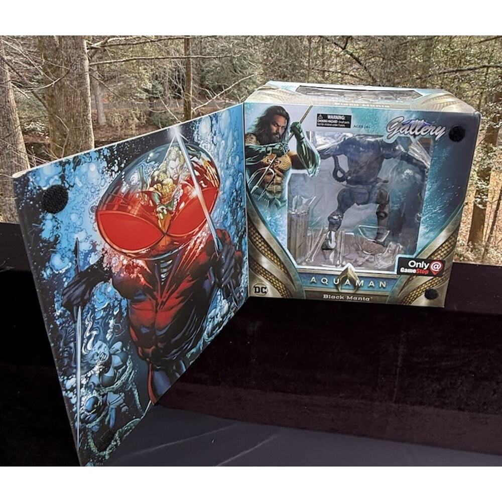 Aquaman Diamond Gallery Black Manta DC GameStop Exclusive Statue Limited Ed MIB!